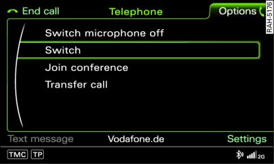 Switching between calls